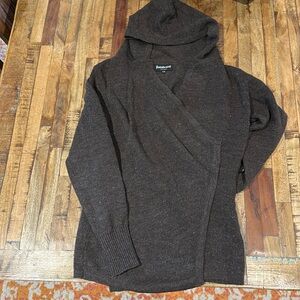 Betabrand black sheep wool cardigan